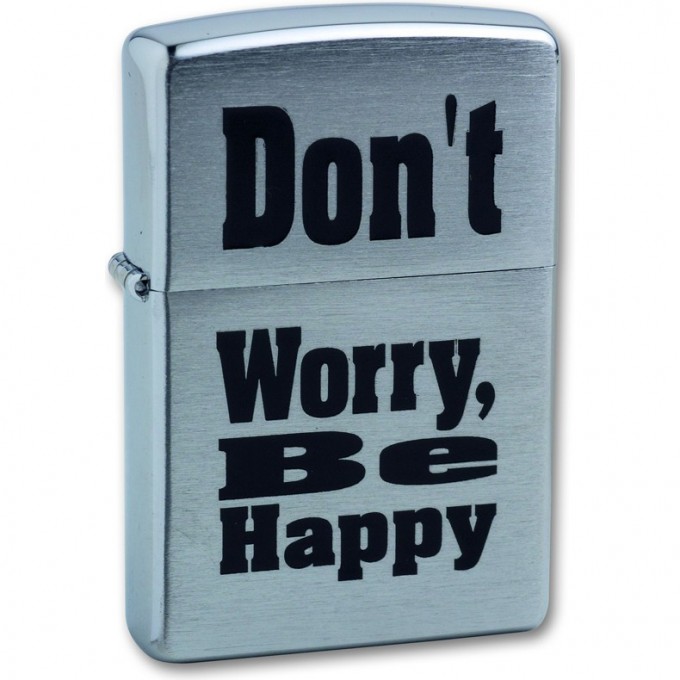 Зажигалка ZIPPO DON`T WORRY 200 Don t worry Зажигалка ZIPPO DON`T WORRY 200 Don t worry
